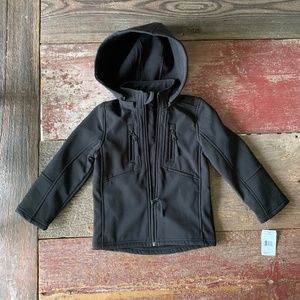NWT Urban Republic Toddler Coat S(4) Black / Fleece-lined Interior /